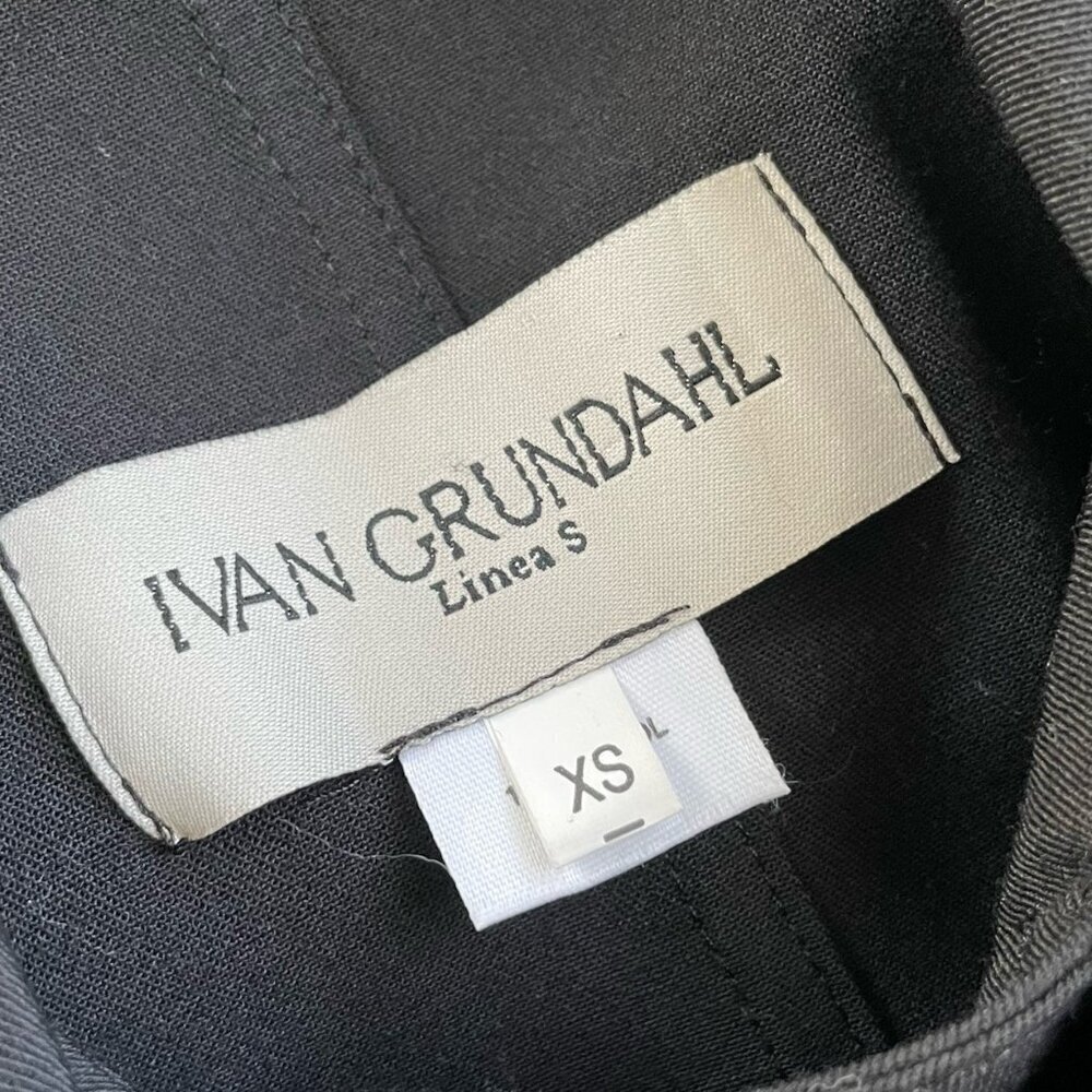 Ivan Grundahl Womens Jacket XS Black Wool Oversized Lagenlook Minimalist Coat - Picture 10 of 11